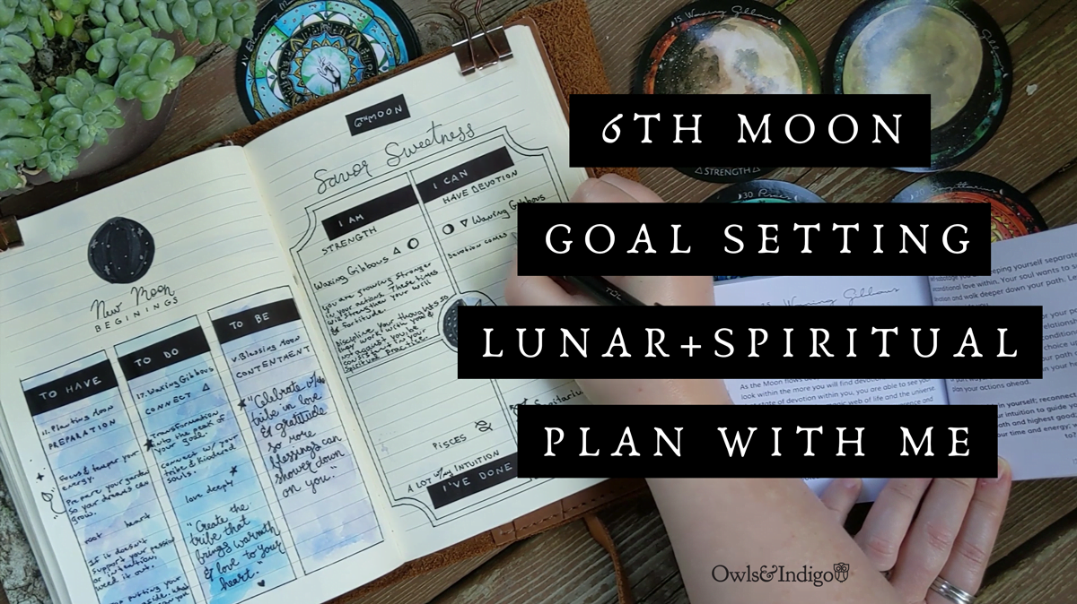 th Moon Monthly Goals Plan With Me | Lunar Goal Setting