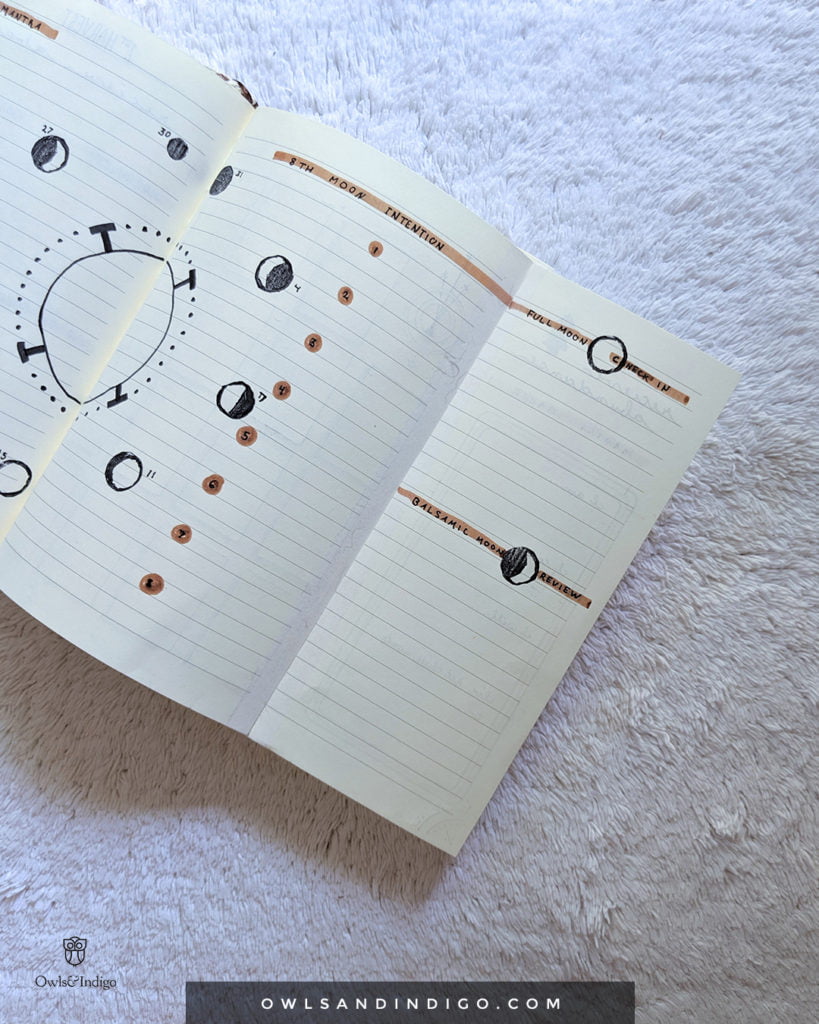 August Lunar Bullet Journal – Spiritual BUJO Plan With Me