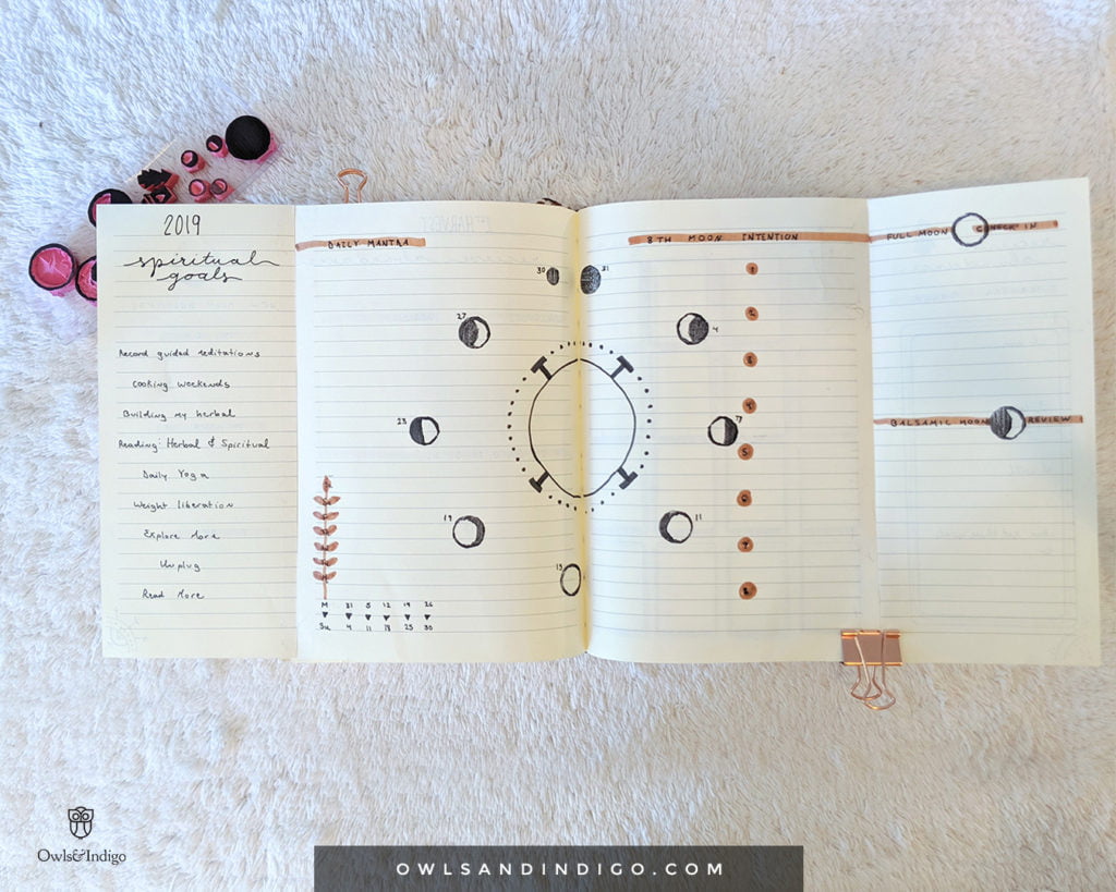 August Lunar Bullet Journal – Spiritual BUJO Plan With Me
