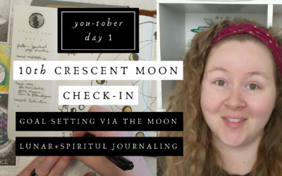 10th Crescent Moon Goals Check In | Goal Setting via the Moon Journal With Me #Vlogoween #YouTober Day 1