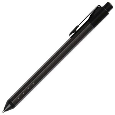 TUL Fine Writing Solid Metal Barrel Retractable Gel Pen With 2 Refills, Medium Point, 0.7 mm, Gunmetal Gray Barrel