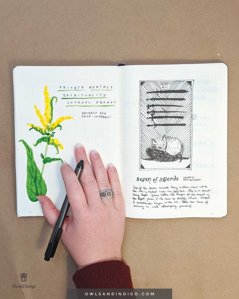 October Fox & Goldenrod Botanical Theme Plan With Me | Moon Themed ...