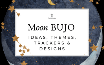 160 Moon Themed Bullet Journal Ideas, Trackers, & Designs + Moon Inspired Journal Prompts